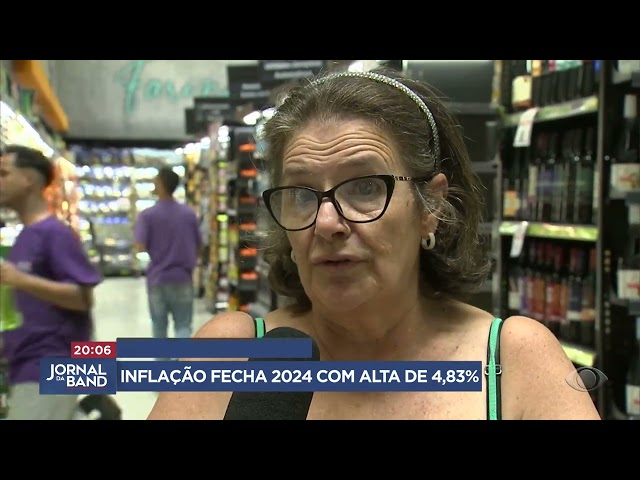 ⁣Inflação termina 2024 com alta de 4,83%, aponta IBGE