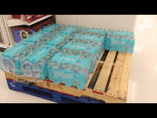 ⁣Bottled water in high demand in LA amid boil water advisories | USA TODAY