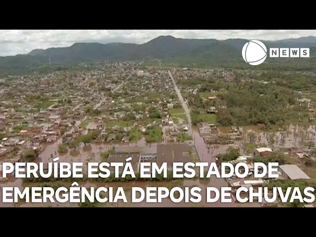 ⁣Peruíbe está em estado de emergência por causa das chuvas