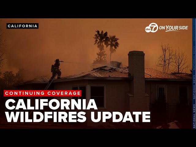 ⁣California wildfires are now 8% contained with over 3,000 crewmen assigned to aid