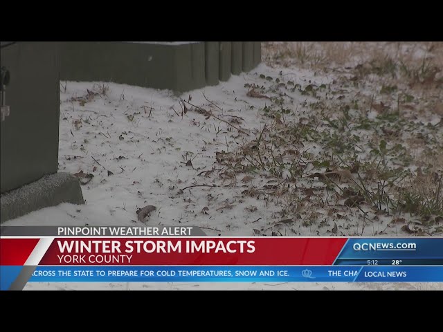 ⁣Winter storm impacts in York County, South Carolina