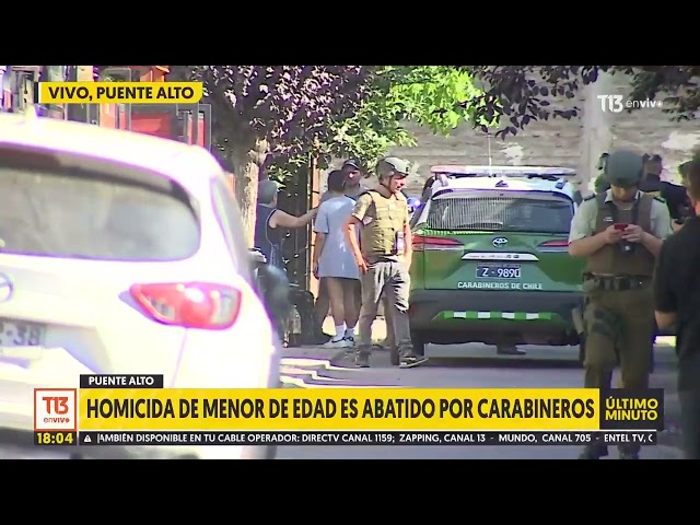 ⁣Hombre fue abatido por Carabineros en Puente Alto: Es acusado de asesinar a su sobrino de 5 años