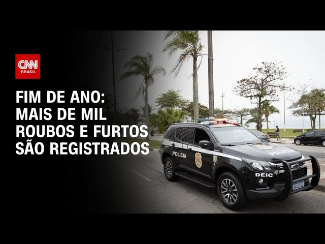 ⁣Fim de ano: Mais de mil roubos e furtos são registrados | CNN ARENA