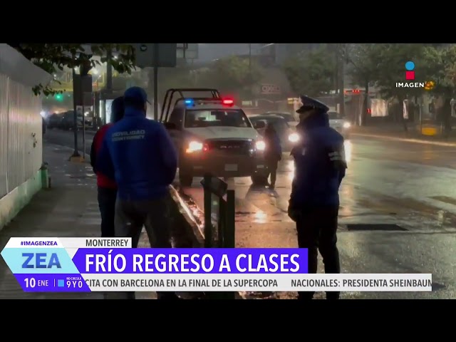 ⁣Frío regreso a clases en Nuevo León; sólo el 5% acudió a las aulas | Noticias con Francisco Zea