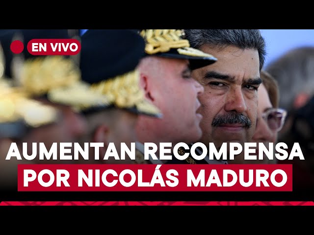 ⁣Aumentan a 25 millones de dólares la recompensa por captura de Maduro I TVPerú Noticias EN VIVO