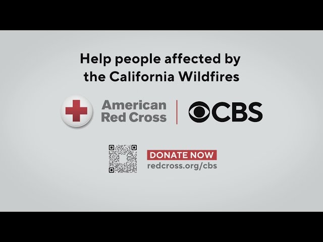 ⁣CBS teaming up with Red Cross to help victims of Los Angeles fires