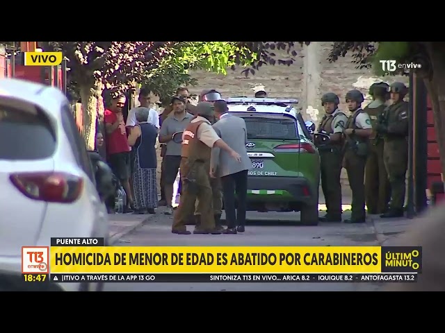 ⁣Nuevos antecedentes: Homicida de menor de edad es abatido en Puente Alto