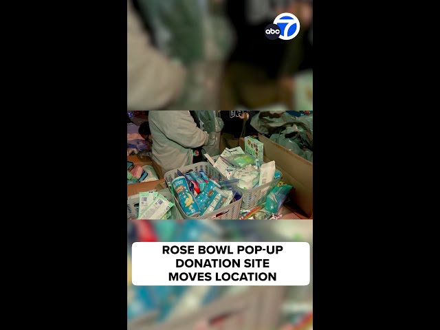 ⁣Rose Bowl pop-up donation site moves location