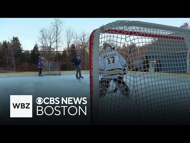 Andover backyard ice rink attracts kids from all across neighborhood