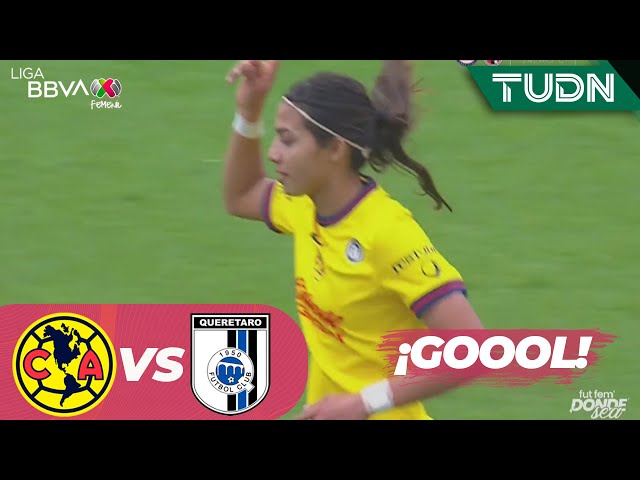 ⁣¡GOLAZO DEL AMÉRICA! Saldivar la pone en la red | América 4-0 Querétaro | Liga MX Femenil-CL2025 J2