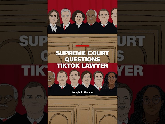 ⁣Supreme Court questions TikTok lawyer