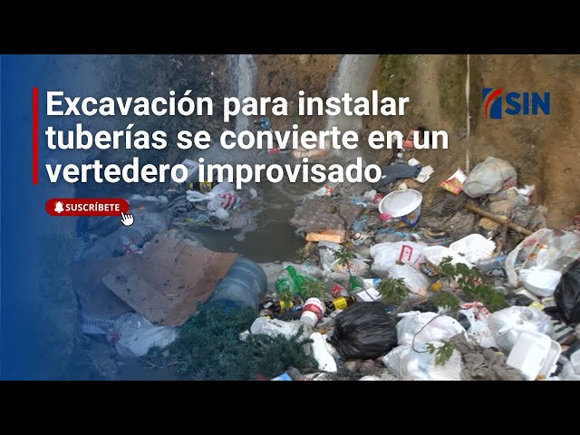 ⁣Repleta de basura excavación para tubería | Noticias #EmisiónEstelarSIN: 10/01/2025