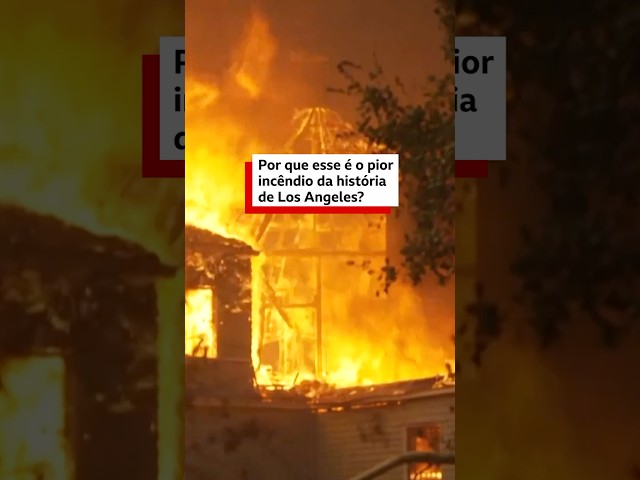 ⁣Fogo em Los Angeles: as razões que levaram o incêndio atual a se tornar o pior da história da cidade