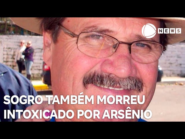 ⁣Sogro de suspeita de envenenar família com bolo também morreu intoxicado por arsênio meses antes