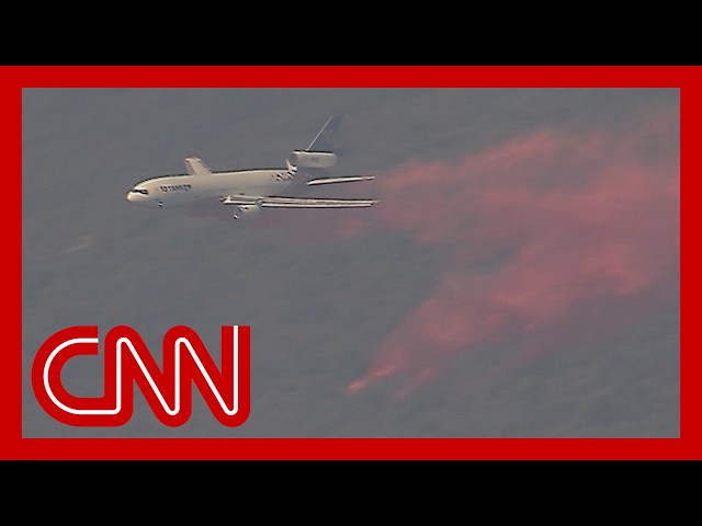 ⁣Flyover shows the scale of wildfire damage in Los Angeles