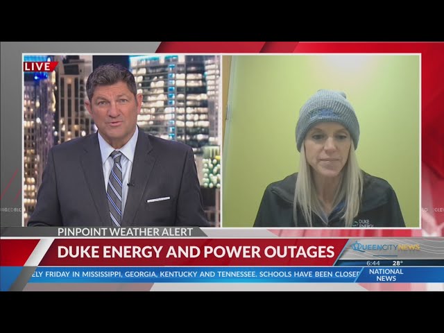 ⁣How Duke Energy manages ice falling on power lines.