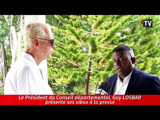 ⁣Le Président du Conseil Départemental Guy LOSBAR présente ses vœux à la presse