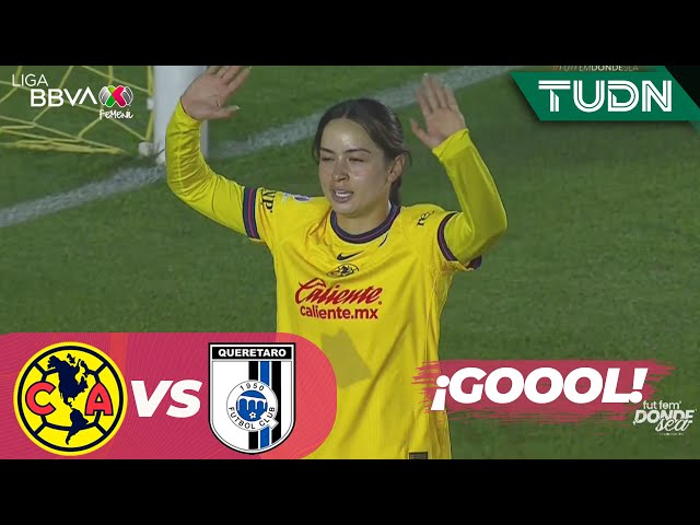 ⁣¡DOBLETE! Scarlett Camberos lo hace | América 7-0 Querétaro | Liga MX Femenil - CL2025 J2 |