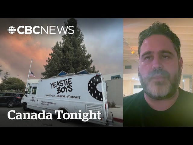 ⁣L.A. bagel shop helps distribute food to firefighters, first responders | Canada Tonight