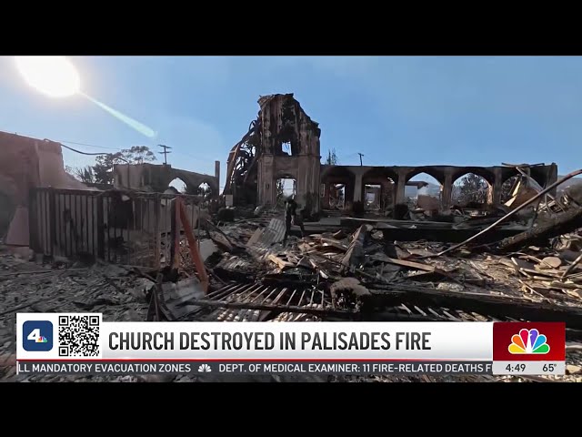 ⁣Pacific Palisades pastor heartbroken after church burned to rubble