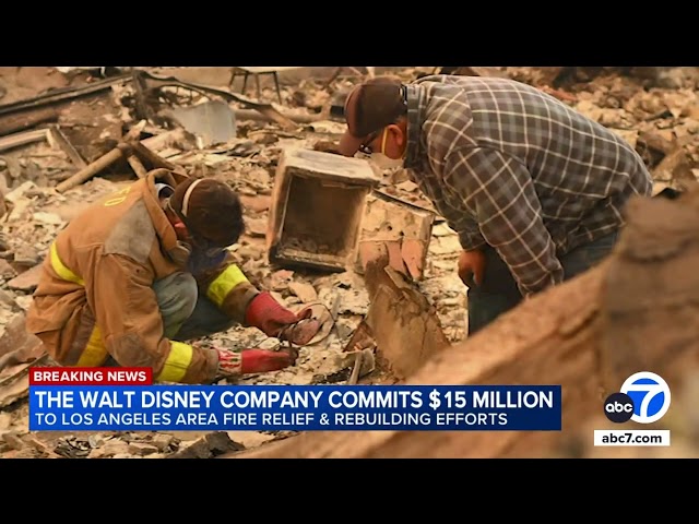 ⁣Disney commits $15M to SoCal wildfire recovery efforts