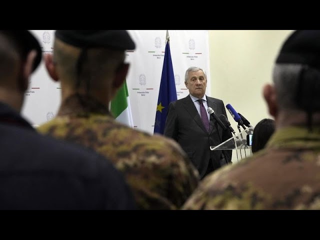 ⁣Italy's FM Antonio Tajani meets Lebanon's new president Josep Aoun for talks in Beirut