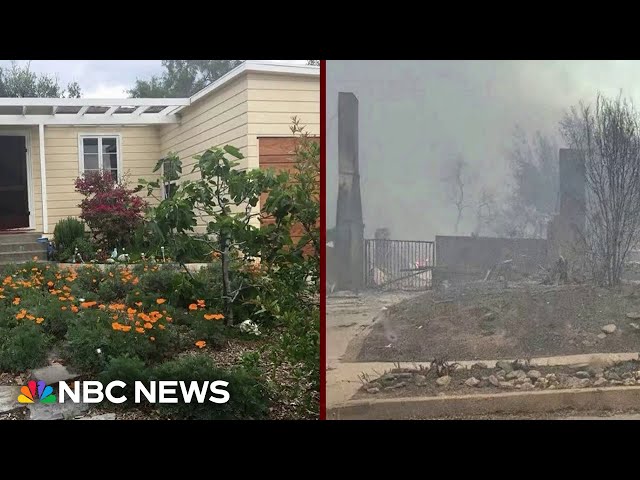 ⁣'It's unrecognizable': Family speaks out after losing home in wildfire