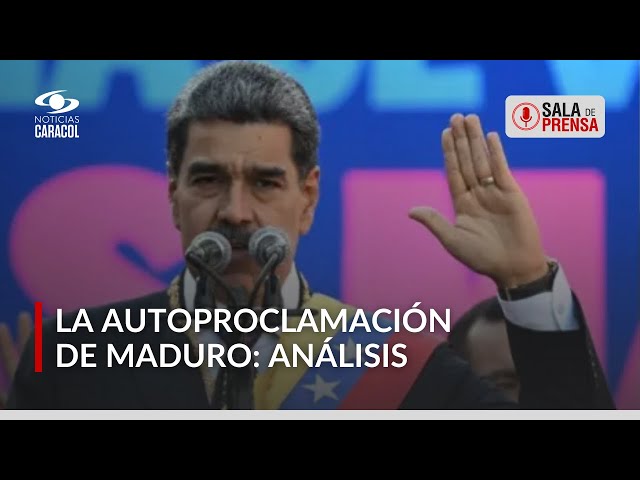 ⁣Contra viento y marea, Nicolás Maduro se autoproclamó presidente de Venezuela