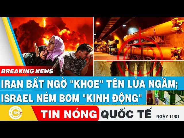 ⁣Tin nóng Quốc tế: Iran bất ngờ "khoe" tên lửa ngầm; Israel ném bom "kinh động" 2