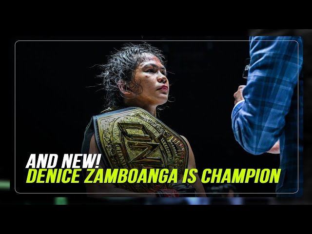 ⁣WATCH: Denice Zamboanga is new atomweight world champ