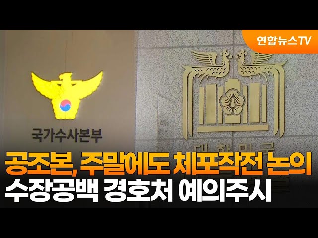 ⁣공조본, 주말에도 체포작전 논의…수장공백 경호처 예의주시 / 연합뉴스TV (YonhapnewsTV)