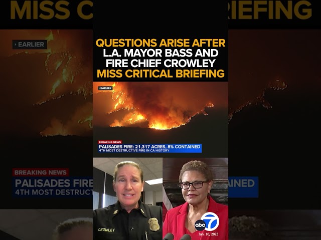 ⁣Rumor that LA Fire Chief Crowley was fired is false, according to Mayor's office