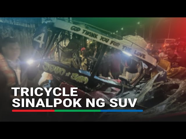 ⁣Tricycle driver patay matapos mabangga ng SUV