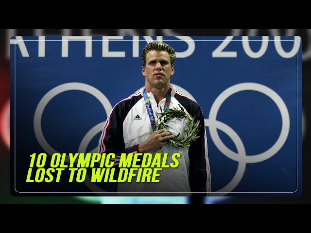 ⁣Ex-U.S. swimmer loses Olympic medals to California wildfire