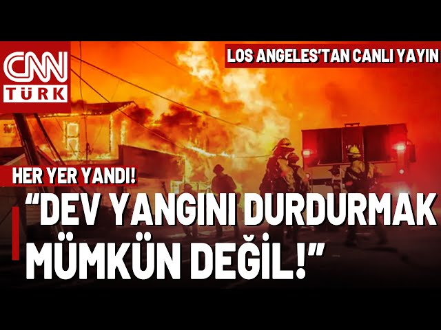 ⁣Alevler 4. Gününde, Los Angeles Yangını Durdurulamıyor! CNN TÜRK Son Durumu Los Angeles'tan Akt