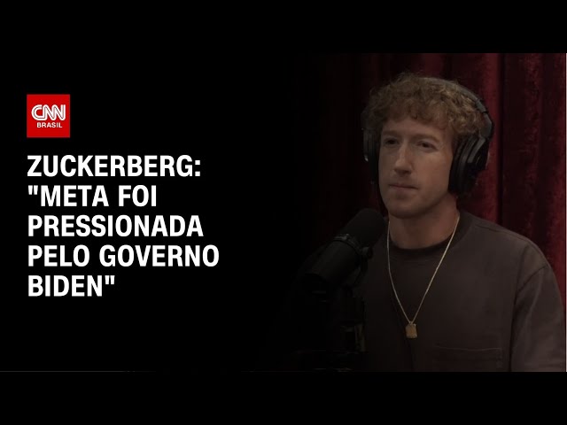 ⁣Zuckerberg: "Meta foi pressionada pelo governo Biden"  | AGORA CNN