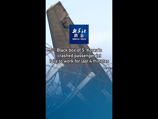 ⁣Xinhua News | Black box of S. Korea's crashed passenger jet fails to work for last 4 minutes