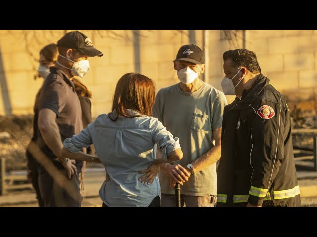 ⁣Prince Harry and Meghan Markle visit Los Angeles wildfire victims and workers