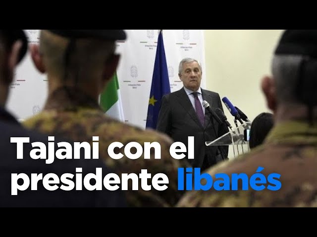 ⁣El ministro italiano de Asuntos Exteriores, Antonio Tajani, se reúne en Beirut con el nuevo …