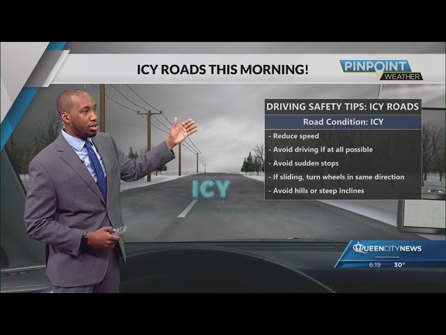 ⁣Winter storm is over, but icy conditions remain on the roads in the Charlotte area