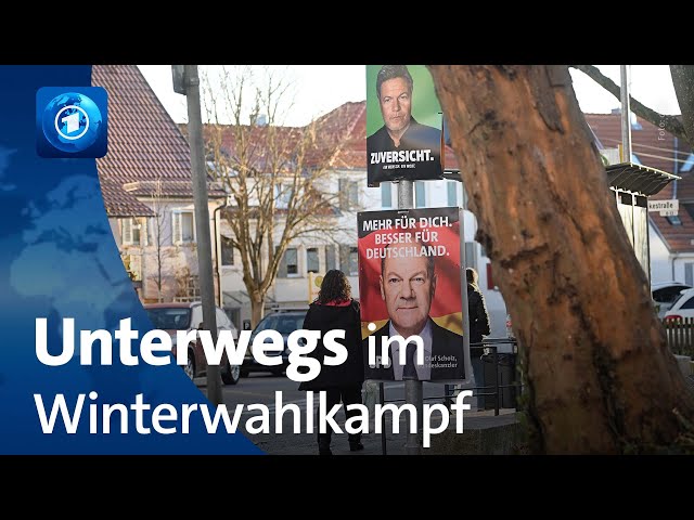 ⁣Wahlplakate und Haustürbesuche: Mittendrin im Winterwahlkampf