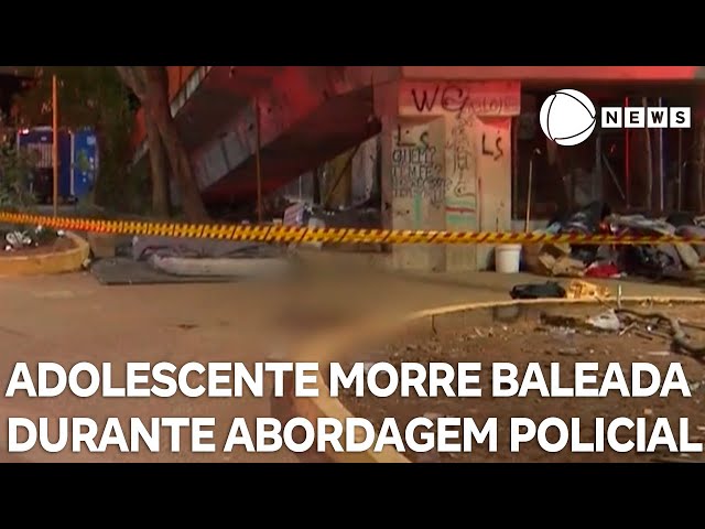 ⁣Jovem é baleada e morta durante abordagem policial em SP