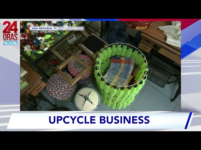 ⁣Mga nakolektang basura sa Ilocos Norte, inu-upcycle at pinagkakakitaan #shorts | 24 Oras Weekend