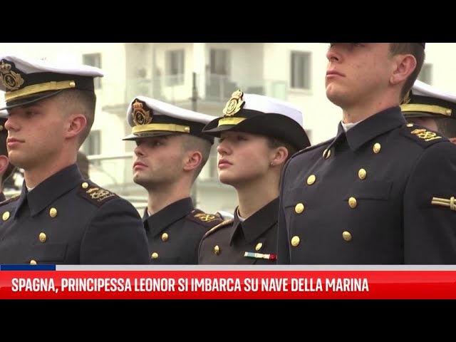 ⁣Spagna, principessa Leonor si imbarca su nave della Marina