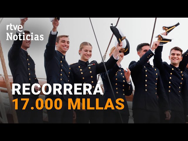 ⁣PRINCESA LEONOR: SE EMBARCA en el JUAN SEBASTIÁN ELCANO para SEGUIR con su FORMACIÓN | RTVE Noticias