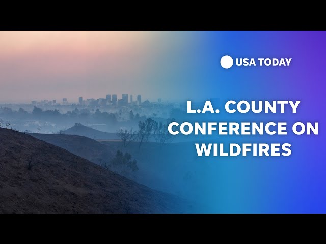 ⁣Los Angeles County officials hold conference on wildfires