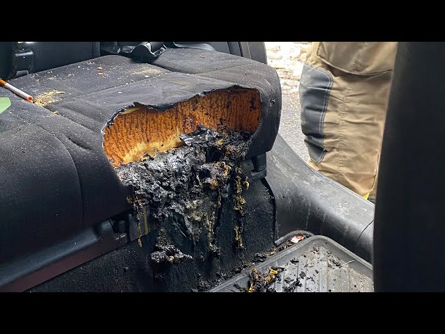 ⁣Montreal woman says lithium-ion battery in leaf blower caught fire inside car