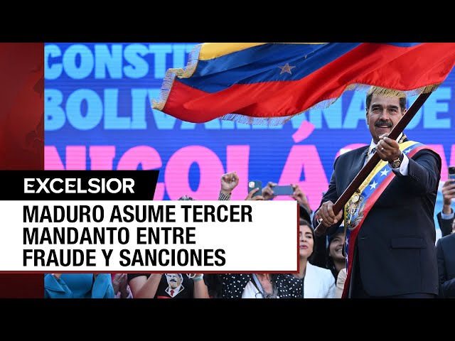 ⁣Maduro asume tercer mandato en Venezuela cuestionado por la oposición