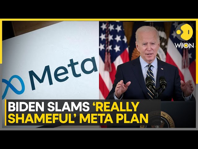 ⁣Joe Biden Blasts 'Really Shameful' Meta Decision to Scrap US Fact-Checking | World News | 