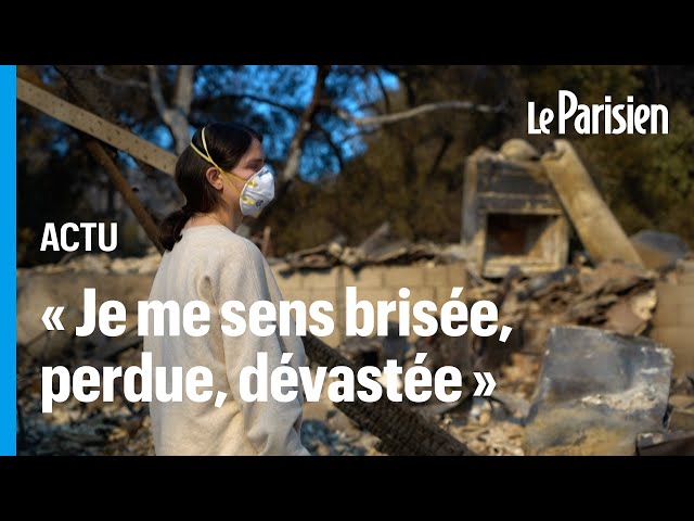 ⁣« C'est l'apocalypse » : ces Californiens reviennent devant leurs maisons réduites en cend